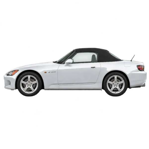 Honda S2000 2000 en plateado, vista lateral (mirando a la izquierda)
