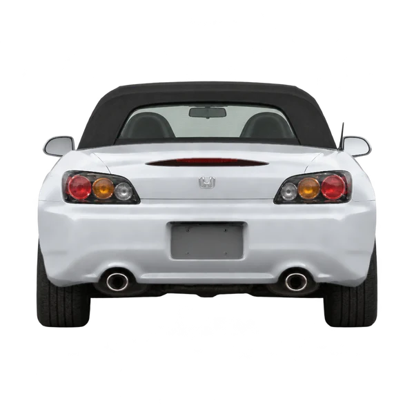 Honda S2000 2002 en plateado, vista trasera