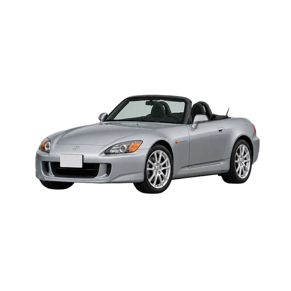 Honda S2000 2010 en plateado, vista frontal tres cuartos (hacia la izquierda)
