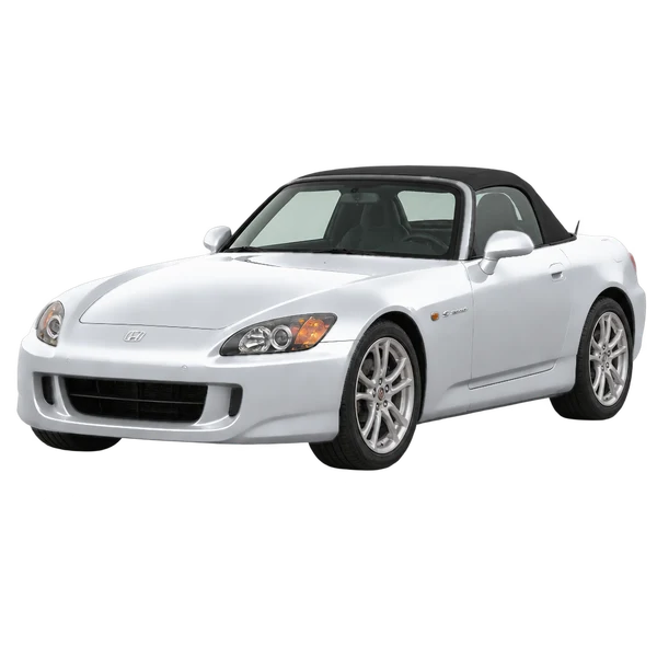 Honda S2000 2025 prata, vista dianteira em três quartos (voltada para a esquerda)