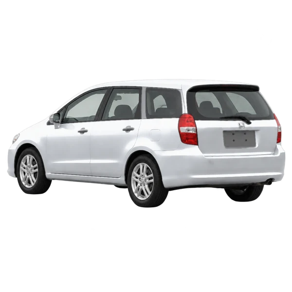 Honda Shuttle 2006 prata, vista três quartos traseira (voltada para a esquerda)