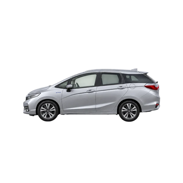 Honda Shuttle 2017 argent, vue côté (vers la gauche)