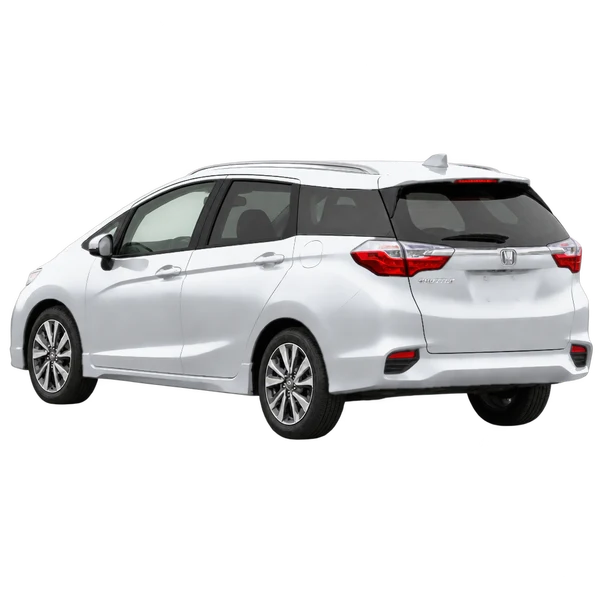 Honda Shuttle 2018 argent, vue trois-quarts arrière (orienté vers la gauche)