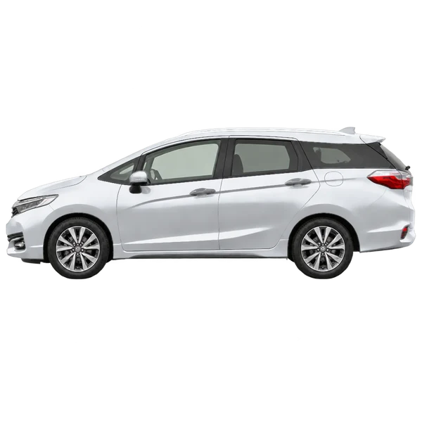 Honda Shuttle 2018 argent, vue côté (vers la gauche)