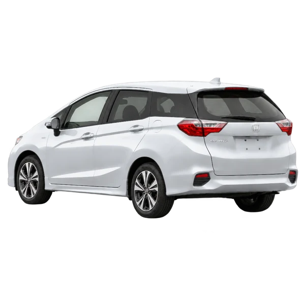 Honda Shuttle 2020 argent, vue trois-quarts arrière (orienté vers la gauche)