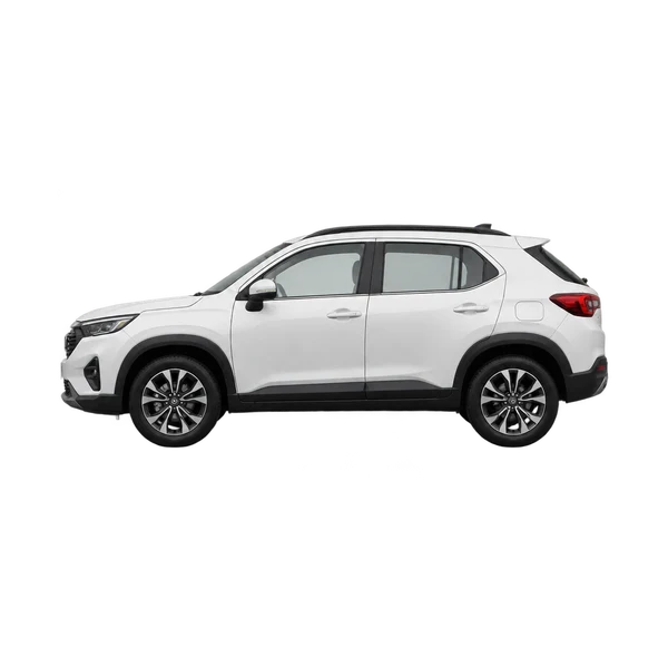 Honda WR-V 2025 en blanco, vista lateral (mirando a la izquierda)