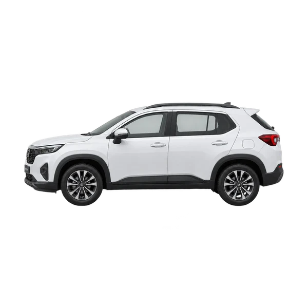 Honda WR-V 2026 en blanco, vista lateral (mirando a la izquierda)