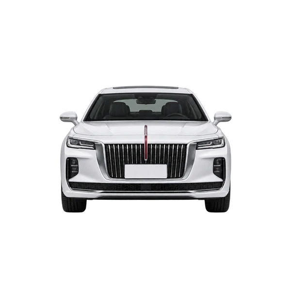 Hongqi H9 2025 blanc, vue avant