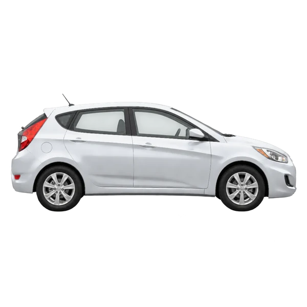 2013 Hyundai Accent in Silber, Ansicht: Seite (nach rechts gewandt)