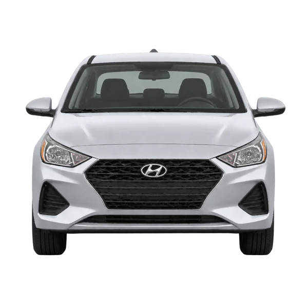 Hyundai Accent 2022 argent, vue avant