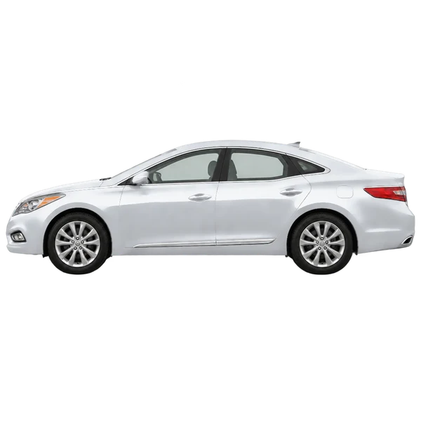 Hyundai Azera 2013 argent, vue côté (vers la gauche)