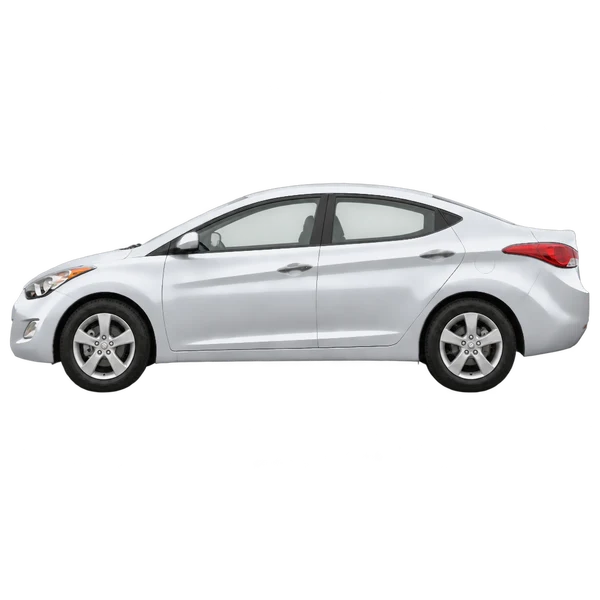 2012 Hyundai Elantra in Silber, Ansicht: Seite (nach links gerichtet)