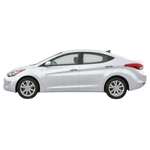 2013 Hyundai Elantra in Silber, Ansicht: Seite (nach links gerichtet)