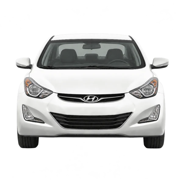 2014 Hyundai Elantra in weiß, Ansicht: Front