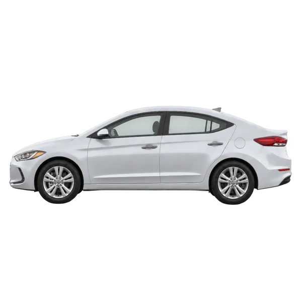 2017 Hyundai Elantra in Silber, Ansicht: Seite (nach links gerichtet)