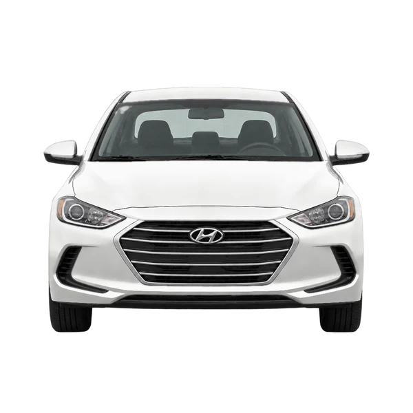 Hyundai Elantra 2017 en blanco, vista frontal