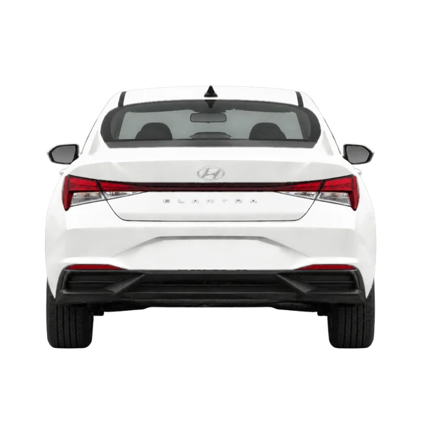 2021 Hyundai Elantra in weiß, Ansicht: Heck