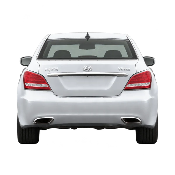 Hyundai Equus 2012 en plateado, vista trasera