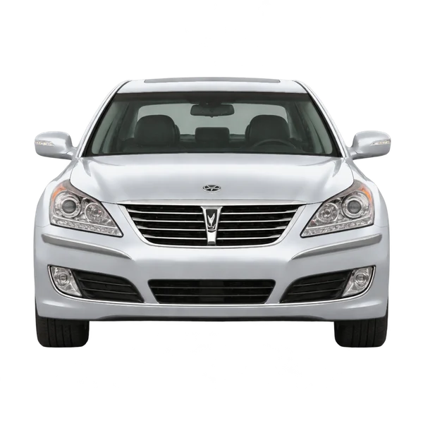 Hyundai Equus 2016 en plateado, vista frontal