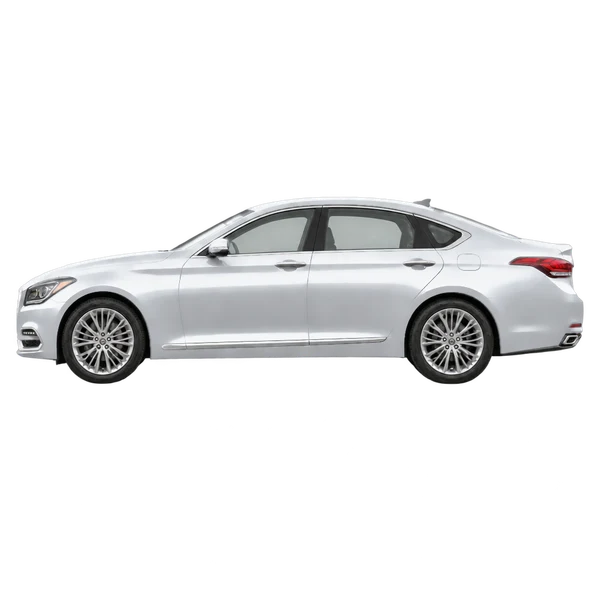 2020 Hyundai Genesis G80 in Silber, Ansicht: Seite (nach links gerichtet)