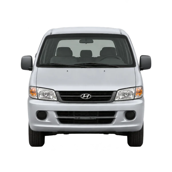 Hyundai H100 2002 باللون فضي، منظر أمامي