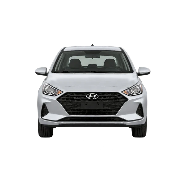 Hyundai HB20 2023 argent, vue avant