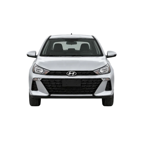 Hyundai HB20 2025 argent, vue avant