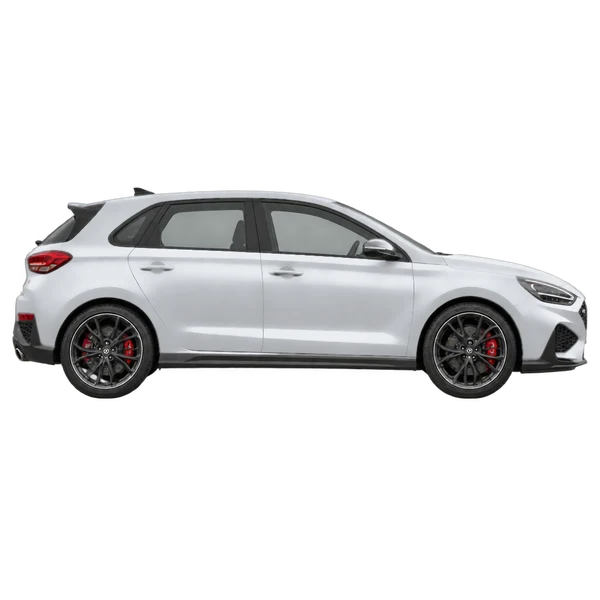silver 2023 Hyundai I 30 N side (facing right) view