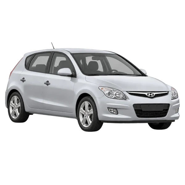 Hyundai I30 2012 argent, vue trois-quarts avant (orienté vers la gauche)