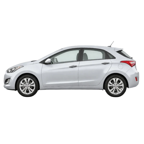 Hyundai I30 2013 argent, vue côté (vers la gauche)