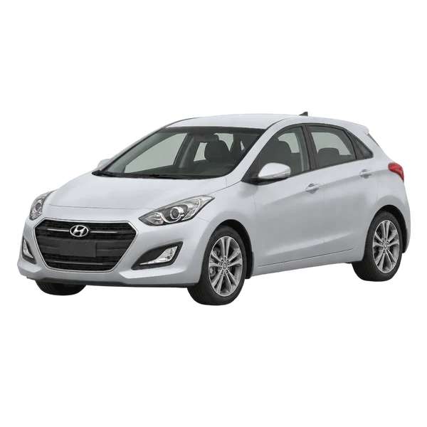 Hyundai I30 2016 argent, vue trois-quarts avant (orienté vers la gauche)