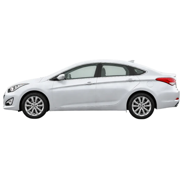 Hyundai I40 2013 argent, vue côté (vers la gauche)