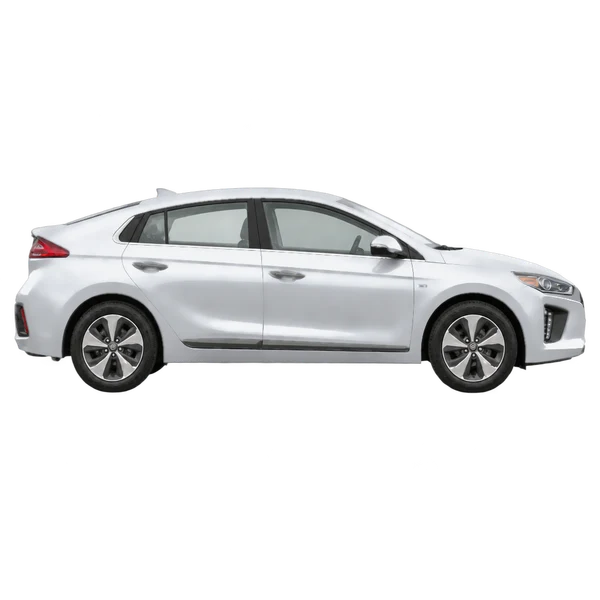 2017 Hyundai Ioniq in Silber, Ansicht: Seite (nach rechts gewandt)