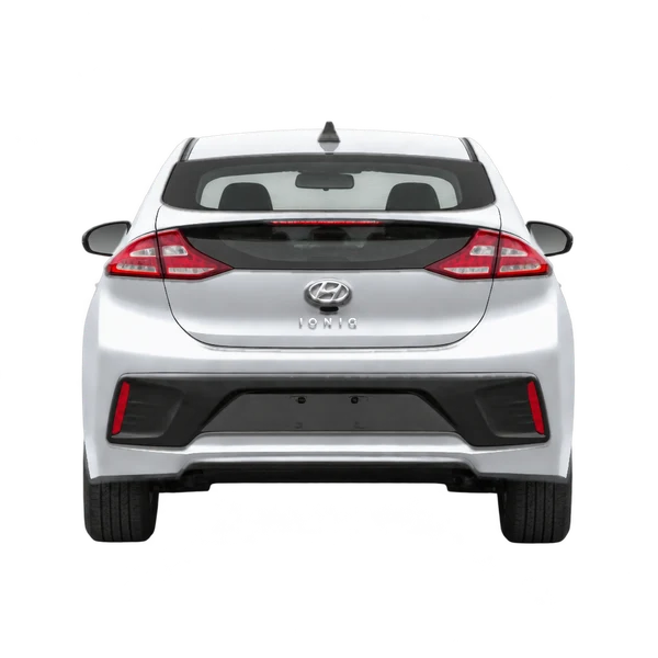 2021 Hyundai Ioniq in Silber, Ansicht: Heck