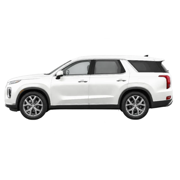 2022 Hyundai Palisade in weiß, Ansicht: Seite (nach links gerichtet)