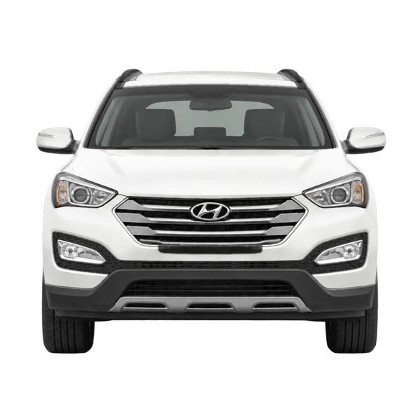 ホワイトの2016 Hyundai Santa Fe(正面ビュー)