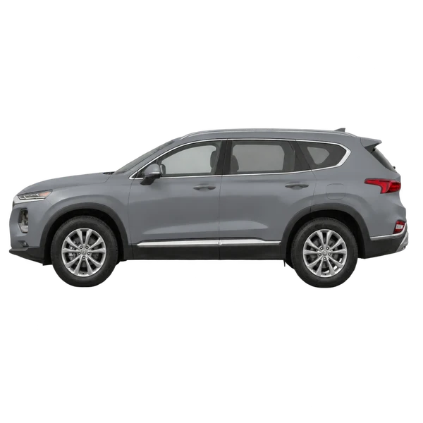 2020 Hyundai Santa Fe in Grau, Ansicht: Seite (nach links gerichtet)