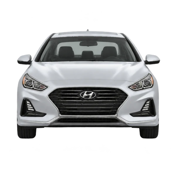 シルバーの2018 Hyundai Sonata（正面ビュー）