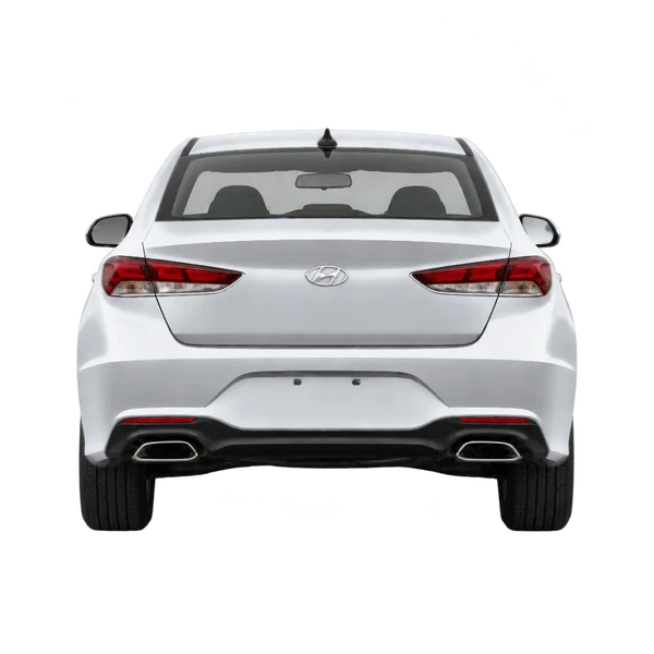 シルバーの2020 Hyundai Sonata（リアビュー）