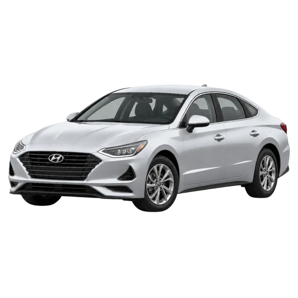 2022 Hyundai Sonata in Silber, Ansicht: Dreiviertelansicht vorne (nach links gerichtet)