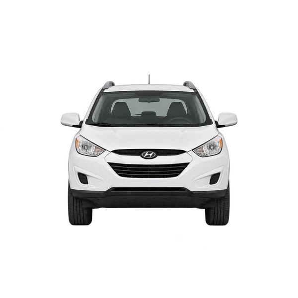 white 2010 Hyundai Tucson front view