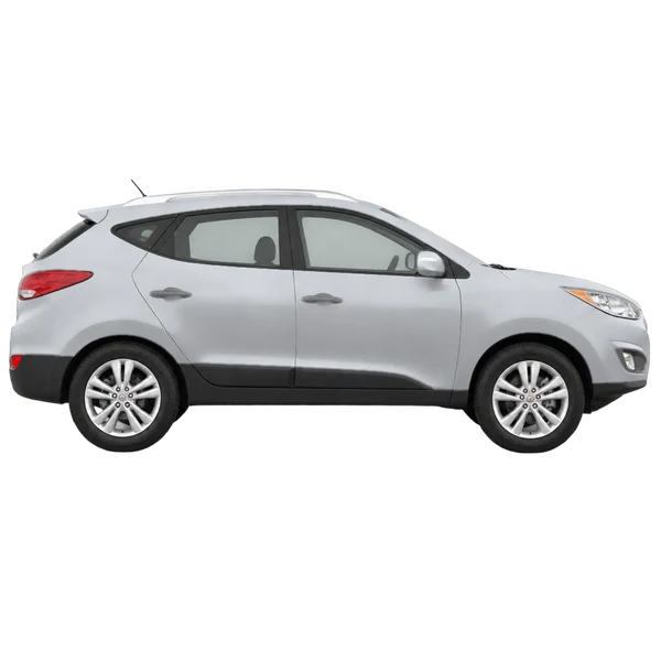 2011 Hyundai Tucson in Silber, Ansicht: Seite (nach rechts gewandt)