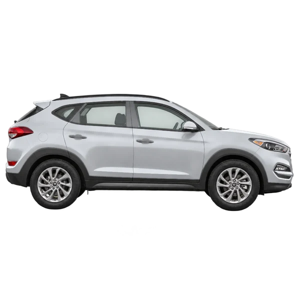 2017 Hyundai Tucson in Silber, Ansicht: Seite (nach rechts gewandt)