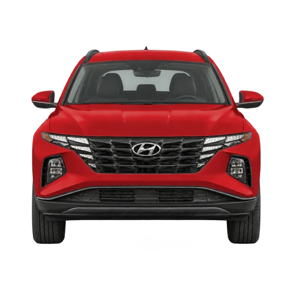 red 2027 Hyundai Tucson front view