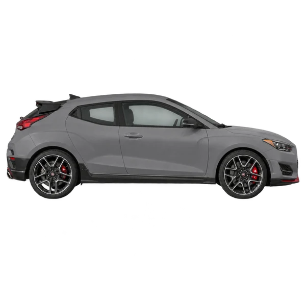 グレーの2020 Hyundai Veloster N（側面（右向き）ビュー）