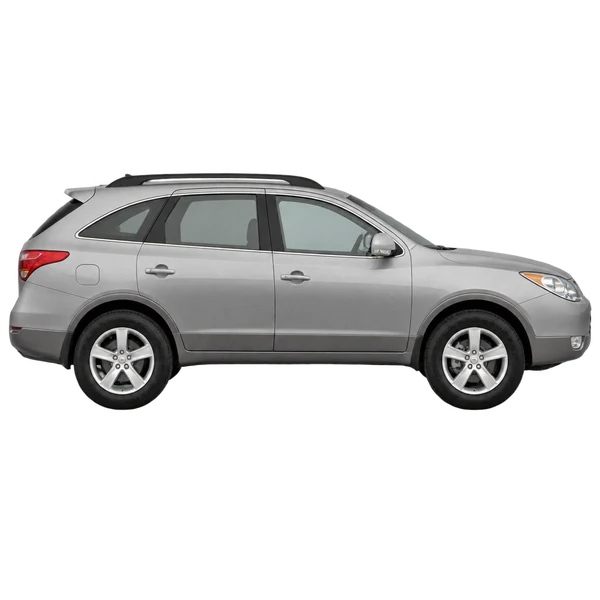 Hyundai Veracruz 2013 en plateado, vista lateral (hacia la derecha)
