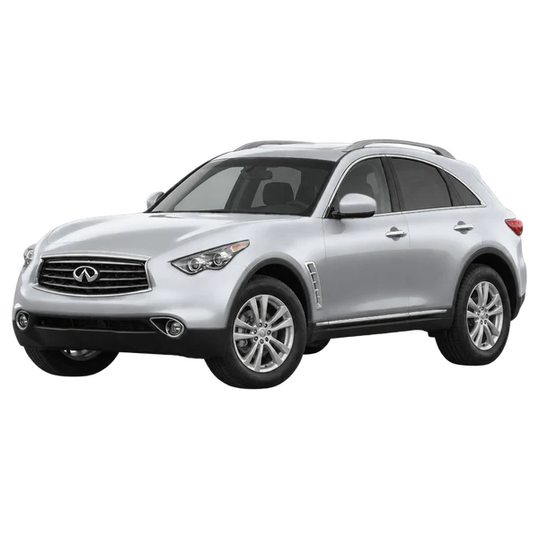 2013 Infiniti FX in Silber, Ansicht: Dreiviertelansicht vorne (nach links gerichtet)