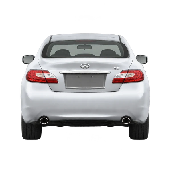 2012 Infiniti M37 in Silber, Ansicht: Heck