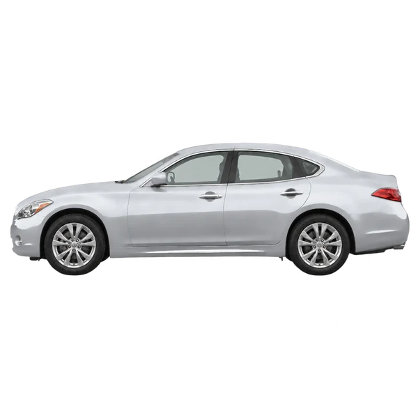 2012 Infiniti M37 in Silber, Ansicht: Seite (nach links gerichtet)