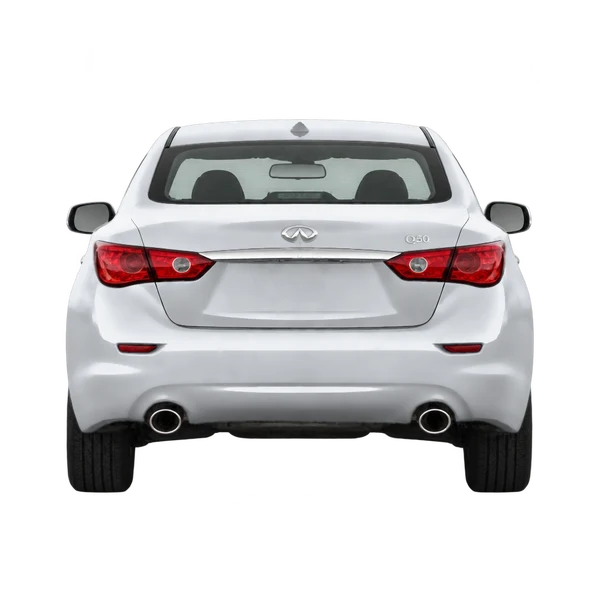 2016 Infiniti Q50 in Silber, Ansicht: Heck